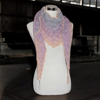 Dreieckstuch - mit Lila Farbverlauf