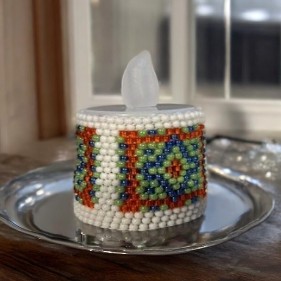 Anleitung - Teelichtumrandung Muster 1