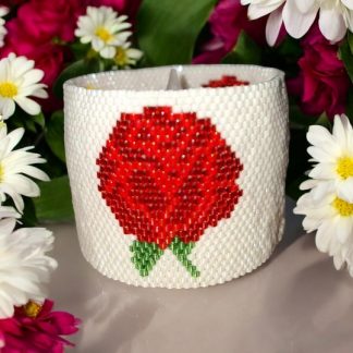 Anleitung - kleines Windlicht Rosen