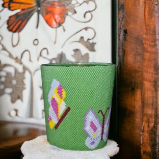 Anleitung - großes Windlicht Schmetterlinge
