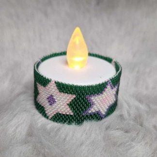 Anleitung - Teelichtumrandung Sterne