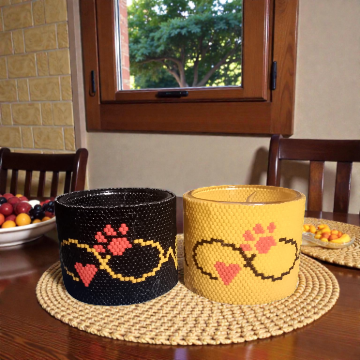 Anleitung Windlichtumrandung Set Katzen- & Hundeliebe – Bild 3