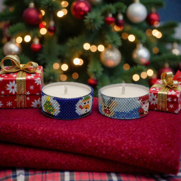 Anleitung Teelichtumrandung Set Xmas 1 & Xmas 2